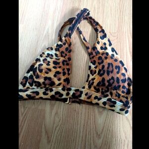 Women's Leopard Animal Print Bikini Top Bralette Party Costume Cosplay